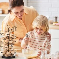 Eiermand – Eierrek – Eierhouder – Eieren – Zwart - Pasen - Tot 40 Eieren - 360° - BAULK® -Barbecue Benodigdheden 1200x1200 1134