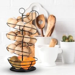 Eiermand – Eierrek – Eierhouder – Eieren – Zwart - Pasen - Tot 40 Eieren - 360° - BAULK® -Barbecue Benodigdheden 1200x1200 1135