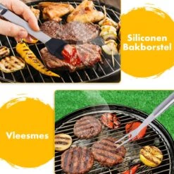 BBQ Accesoires Set Gereedschap Tang Borstel Barbecue Kookgerei - 10 Delig -Barbecue Benodigdheden 1200x1200 1195