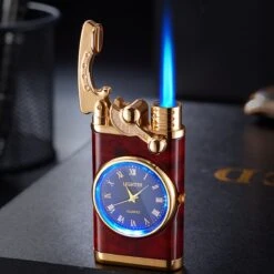 Flametimer Exclusieve Aansteker Met Horloge, 2 Stuks Willekeurig, Winddichte Draagbare Kaars Aansteker Voor Kaars Koken BBQ, Vuurwerk, Zak Zaklamp Aansteker Met Geschenkdoos, Cool Gift -Barbecue Benodigdheden 1200x1200 1246