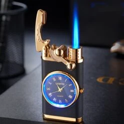 Flametimer Exclusieve Aansteker Met Horloge, 2 Stuks Willekeurig, Winddichte Draagbare Kaars Aansteker Voor Kaars Koken BBQ, Vuurwerk, Zak Zaklamp Aansteker Met Geschenkdoos, Cool Gift -Barbecue Benodigdheden 1200x1200 1248