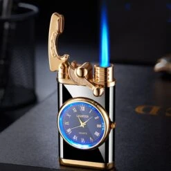 Flametimer Exclusieve Aansteker Met Horloge, 2 Stuks Willekeurig, Winddichte Draagbare Kaars Aansteker Voor Kaars Koken BBQ, Vuurwerk, Zak Zaklamp Aansteker Met Geschenkdoos, Cool Gift -Barbecue Benodigdheden 1200x1200 1249