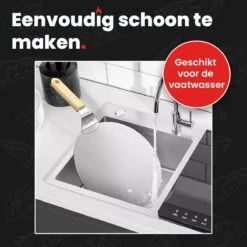 GrillX Pizzaschep Met Pizzasnijder - 30cm - In Luxe Doos - Pizzaspatel Voor BBQ & Oven - BBQ Accesoires Gereedschap -Barbecue Benodigdheden 1200x1200 1304