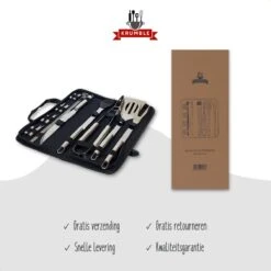 Krumble 18-delige Barbecue Set / Roestvrijstalen BBQ Set Van 18 / Inclusief Handige Opbergtas - RVS -Barbecue Benodigdheden 1200x1200 1315