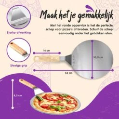Nowad Pizzaschep RVS Rond Voor BBQ En Oven - 30,5 Cm - Pizzaspatel - Taartschep - Houten Handvat - Ophangbaar - Rond - Vaatwasbestendig - Keukenaccessoires 23 Nowad Pizzaschep RVS Rond Voor BBQ En Oven - 30,5 Cm - Pizzaspatel - Taartschep - Houten Handvat - Ophangbaar - Rond - Vaatwasbestendig - Keukenaccessoires -Barbecue Benodigdheden 1200x1200 1344
