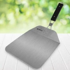 RVS Pizzaschep Inklapbaar Vierkant Handvat - Taartschep - Pizzaspatel BBQ Pannekoeken Spatel -Barbecue Benodigdheden 1200x1200 1366