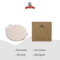 Pizzasteen BBQ & Oven | Pizzaplaat Voor De Lekkerste Bereiding Van Een Pizza Op Jouw Barbecue Of In De Oven | Pizza Stone Rond | Medium (33 Cm) -Barbecue Benodigdheden 1200x1200 1456
