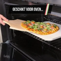 Gadgy Pizzasteen Met Pizzaschep – Cordieriet Voor Knapperige Pizzabodem – Pizzasteen Voor BBQ, Oven Of Kamado - Pizzaspatel - Pizza Set -Barbecue Benodigdheden 1200x1200 1488