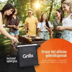 GrillX Barbecue Hoes - 170 X 61 X 117cm - BBQ Hoes Waterdicht - Beschermhoes Inclusief Trekkoord - BBQ Accesoires -Barbecue Benodigdheden 1200x1200 1565
