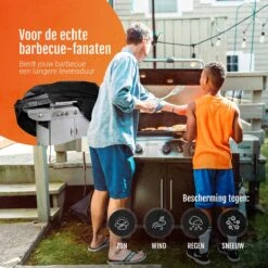 GrillX Barbecue Hoes - 145 X 61 X 117cm - BBQ Hoes Waterdicht - Beschermhoes Inclusief Trekkoord - BBQ Accesoires -Barbecue Benodigdheden 1200x1200 1567
