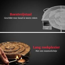 GrillX Cold Smoke Generator Met 1KG Kersen Rookmot - 6 Liter - Smokerbox - RVS Rookbox - Rookgenerator - Koud Roken - BBQ Accesoires -Barbecue Benodigdheden 1200x1200 1624