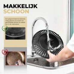 Ozocozy BBQ-ONE Houtskool Tafelbarbecue - Ø30 Cm- Zwart - Incl. Draagtas, Siliconen Bakkwast En RVS-Barbecuetang -Barbecue Benodigdheden 1200x1200 1660