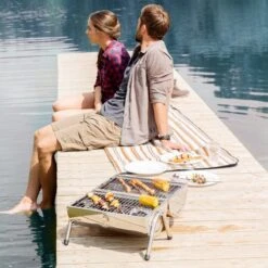 BBQ Collection Houtskoolbarbecue - Cilinder - Chroom -Barbecue Benodigdheden 1200x1200 1666