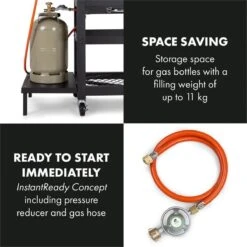 Klarstein Kingsville Double Barbecue - Houtskool- En Gasbarbecue - Smoker BBQ - Inclusief Deksels En Thermometer - Met 2 Roosters - Zwart -Barbecue Benodigdheden 1200x1200 1671