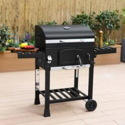 Alice's Garden Houtskool BBQ Bernard - Smoker - Verstelbare Houtskoolbak - Zwart -Barbecue Benodigdheden 1200x1200 1745