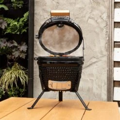 BluMill Kamado BBQ Egg - Kamado 13 Inch - Incl. Vlees Thermometer - Houtskoolbarbecues - Zwart - Ø 27cm -Barbecue Benodigdheden 1200x1200 1800