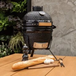 BluMill Kamado BBQ Egg - Kamado 13 Inch - Incl. Vlees Thermometer - Houtskoolbarbecues - Zwart - Ø 27cm -Barbecue Benodigdheden 1200x1200 1805
