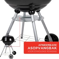 BBQ Collection Houtskoolbarbecue - Kogelbarbecue 45 X 60 Centimeter - Ronde Barbecue - Barbecue Op Wielen - Zwart - Metaal -Barbecue Benodigdheden 1200x1200 1821