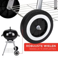 BBQ Collection Houtskoolbarbecue - Kogelbarbecue 45 X 60 Centimeter - Ronde Barbecue - Barbecue Op Wielen - Zwart - Metaal -Barbecue Benodigdheden 1200x1200 1822