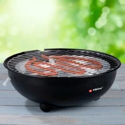 Alpina Elektrische BBQ - Tafel-Barbecue - Geen Rook - Binnen Barbecueën - 1250W - Ø 30 Cm - Zwart -Barbecue Benodigdheden 1200x1200 1878