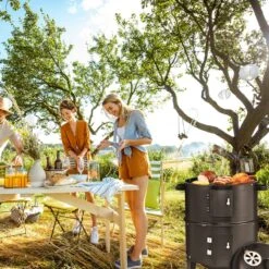 Merkloos Monzana Barbecue-ROKER-Grill-Oven -Barbecue Benodigdheden 1200x1200 1903