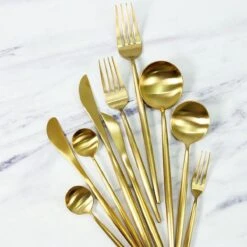 Timmers Trading Bestekset 6 Persoons - Gouden Bestek - Bestekset Goud 24 Delig - Vaatwasserbestendig -Barbecue Benodigdheden 1200x1200 1938