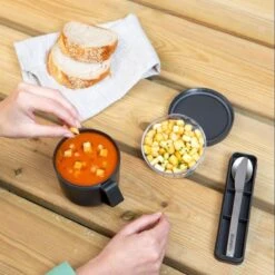 Brabantia Make & Take Bestekset - 3-delig - Dark Grey -Barbecue Benodigdheden 1200x1200 2055