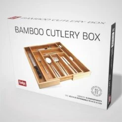 Gadgy Uitschuifbare Bestekbak - Uitschuifbare Bestekcassette Hout - Besteklade - Ladeverdeler - 6/8 Vakken - Bamboe -Barbecue Benodigdheden 1200x1200 2162
