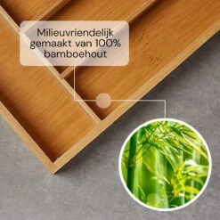 SCHOBERG Houten Bestekbak 34 Cm X 25 Cm X 5 Cm | Bamboe Enkele Keuken Bestekbak | Universele Bestekbak -Barbecue Benodigdheden 1200x1200 2164