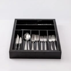 Merkloos Decopatent® Uitschuifbaar Bestekbak - Besteklade - 7 Vaks -> Uitschuifbaar Naar 9 Vakken - Bestekbakken Organizer - Bamboe - Zwart -Barbecue Benodigdheden 1200x1200 2176