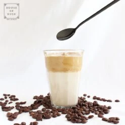 House Of Husk Latte Macchiato Lepels Set - Lange Theelepels - Koffielepels - Longdrinklepels - Sorbetlepels - Barlepel - RVS - 6 Stuks - 20CM - Zwart -Barbecue Benodigdheden 1200x1200 2186