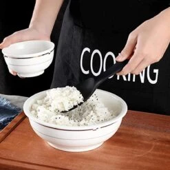 Doodadeals® Siliconen Rijstlepel - Rijst Opscheplepel - Rijstlepel Kunststof - Zwart - 1 Stuk -Barbecue Benodigdheden 1200x1200 2273