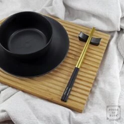 House Of Husk Eetstokjes Houder Set - Chopstick Holder - Zwart - Sushi Servies - RVS - 5 Stuks -Barbecue Benodigdheden 1200x1200 2327