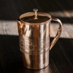 Puur Koperen Kan Bloempatroon - 1,5 Liter -Barbecue Benodigdheden 1200x1200 308