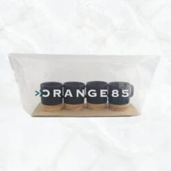Orange85 Espresso Kopjes - Zwart - Set Van 4 - Met Bamboe Onderzetter - Met Oor - Koffiekopjes -Barbecue Benodigdheden 1200x1200 459