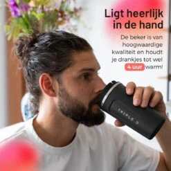 Triple J® Koffiebeker To Go - Thermosbeker - BPA & Lekvrij - 510ml - Zwart -Barbecue Benodigdheden 1200x1200 489