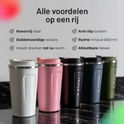 Triple J® Koffiebeker To Go - Thermosbeker - BPA & Lekvrij - 510ml - Zwart -Barbecue Benodigdheden 1200x1200 493