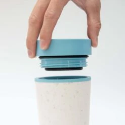 Circular&Co. Herbruikbare To Go Koffiebeker (rCUP) Zwart/blauw 8oz/227ml -Barbecue Benodigdheden 1200x1200 569