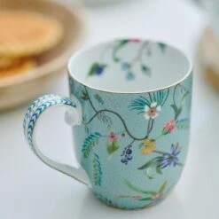 Pip Studio Jolie - Set 2 Tassen Flowers - Small 145ml - Mokken Klein - Bloemen - Groen -Barbecue Benodigdheden 1200x1200 583