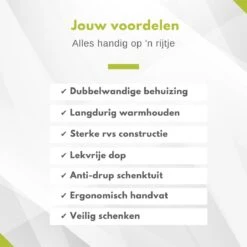 Hendi Thermoskan 1,5 Liter - Isoleerkan Met Drukknop - Zwart - Ø14,5x(H)23cm -Barbecue Benodigdheden 1200x1200 59