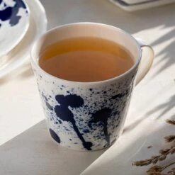 Royal Doulton Pacific - 6x Mok / Beker - Porselein - Wit / Blauw - 450 Ml - Set Van 6 Mokken -Barbecue Benodigdheden 1200x1200 639