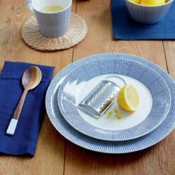 Royal Doulton Pacific - 6x Mok / Beker - Porselein - Wit / Blauw - 450 Ml - Set Van 6 Mokken -Barbecue Benodigdheden 1200x1200 640