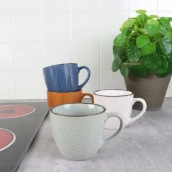 OTIX Koffiekopjes - Met Oor - Set Van 4 - Verschillende Kleuren - Aardewerk - 250 Ml 12 OTIX Koffiekopjes - Met Oor - Set Van 4 - Verschillende Kleuren - Aardewerk - 250 Ml -Barbecue Benodigdheden 1200x1200 678