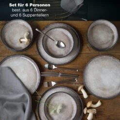 Merkloos Serviesset Duurzaam Borden Mokken Kommen Tableware Set -Barbecue Benodigdheden 1200x1200 767