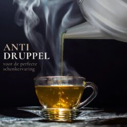 T&C Theepot Met Filter En Dubbelwandig - 1,2L - Matte Grijs -Barbecue Benodigdheden 1200x1200 801