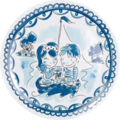 Blond Amsterdam Delfts Blond Melamine Ontbijtbord Boot - Ø 22 Cm