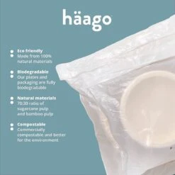 Haago 100 Biologisch Afbreekbare Ronde Borden Set Van Suikerriet, Large (26cm) En Small (18cm) - Milieuvriendelijk En Composteerbaar 13 Haago 100 Biologisch Afbreekbare Ronde Borden Set Van Suikerriet, Large (26cm) En Small (18cm) - Milieuvriendelijk En Composteerbaar -Barbecue Benodigdheden 1200x1200 931