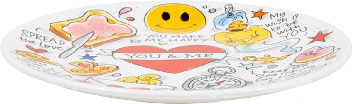Blond Amsterdam, Specials LOVE: Ontbijtbord You & Me ø22CM 2 Blond Amsterdam, Specials LOVE: Ontbijtbord You & Me ø22CM - Afbeelding 2