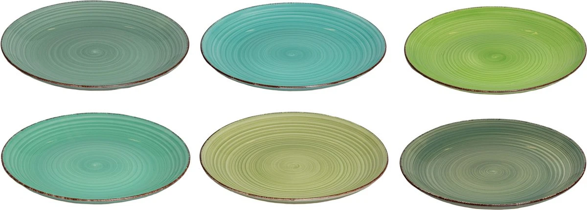 Studio Tavola Dinerborden Summer Green ø 26.5 Cm - 6 Stuks 7 Studio Tavola Dinerborden Summer Green ø 26.5 Cm - 6 Stuks - Afbeelding 7