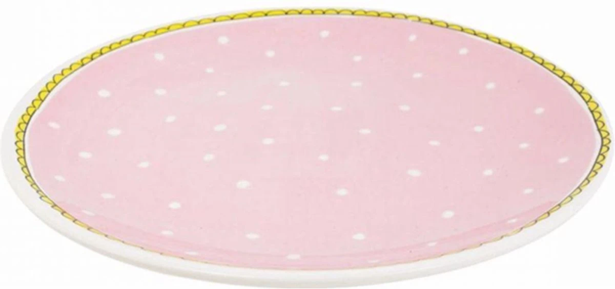 Blond Amsterdam Even Bijkletsen Ontbijtbord Ø22 Cm - Stip 2 Blond Amsterdam Even Bijkletsen Ontbijtbord Ø22 Cm - Stip - Afbeelding 2